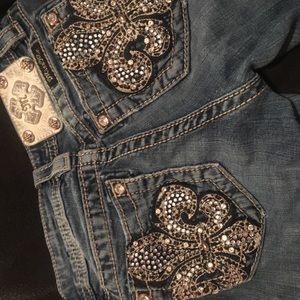 Girls Miss Me Boot Cut Jeans